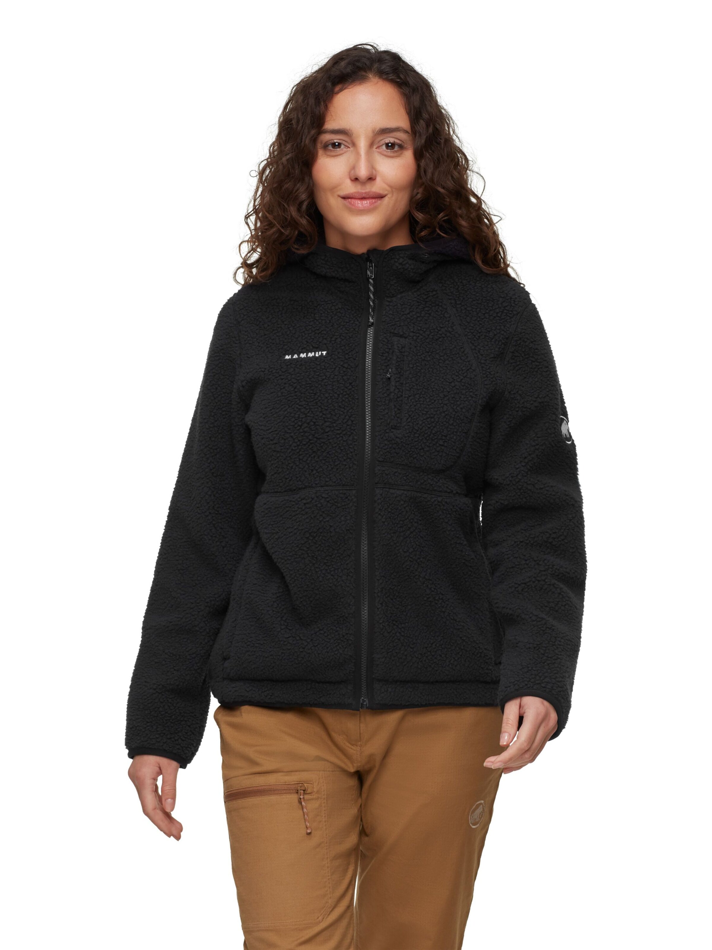 MAMMUT Fleecejacke 'Falera Pro' in Schwarz: Vorderseite