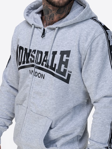 LONSDALE Sweat jacket 'BIGTON' in Grey