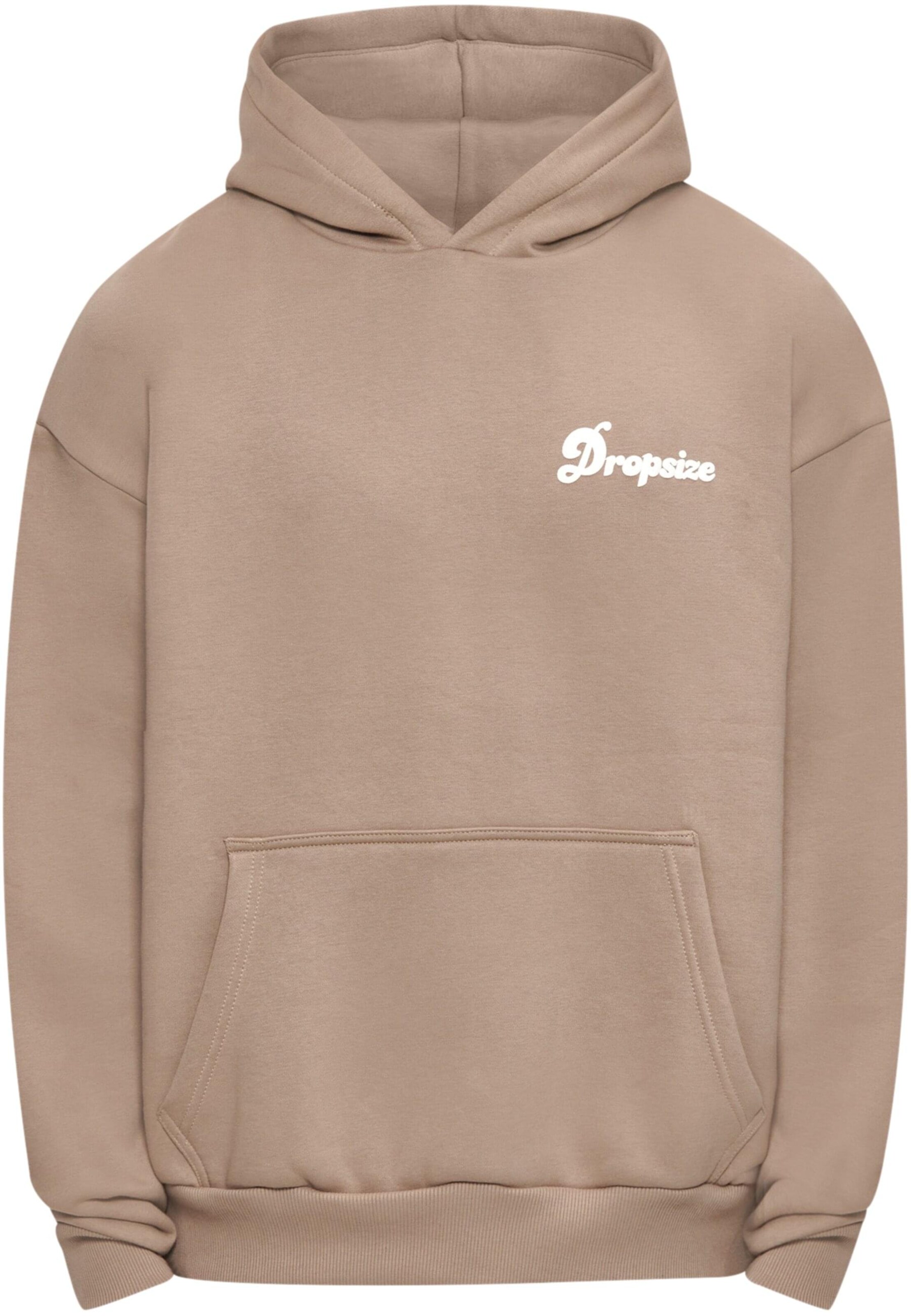 Sweat-shirt Dropsize en marron : devant