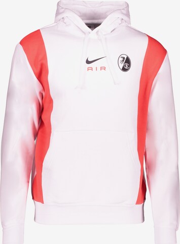 NIKE Athletic Sweatshirt in White: front