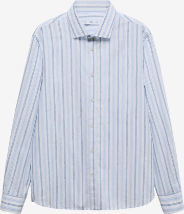 Coupe regular Chemise 'Alcudia' MANGO MAN en bleu : devant