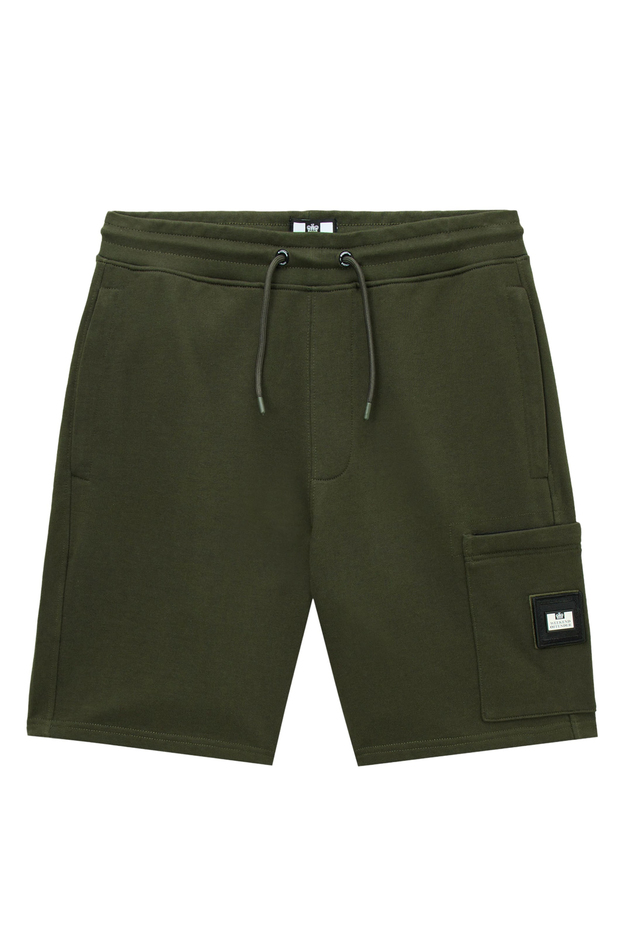 Weekend Offender Shorts 'Hawkins' in Grün: Vorderseite