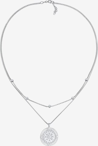ELLI Halskette Layer, Münze, Ornament in Silber