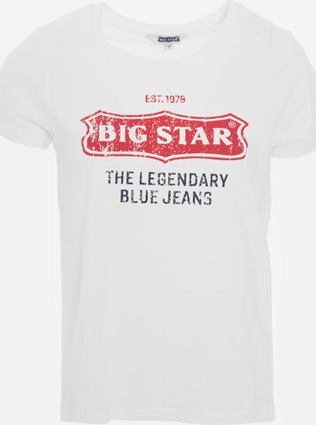 T-shirt ' RISSMELNA ' BIG STAR en blanc : devant