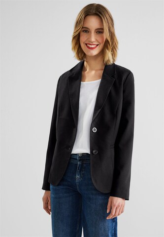 STREET ONE Blazer in Black: front