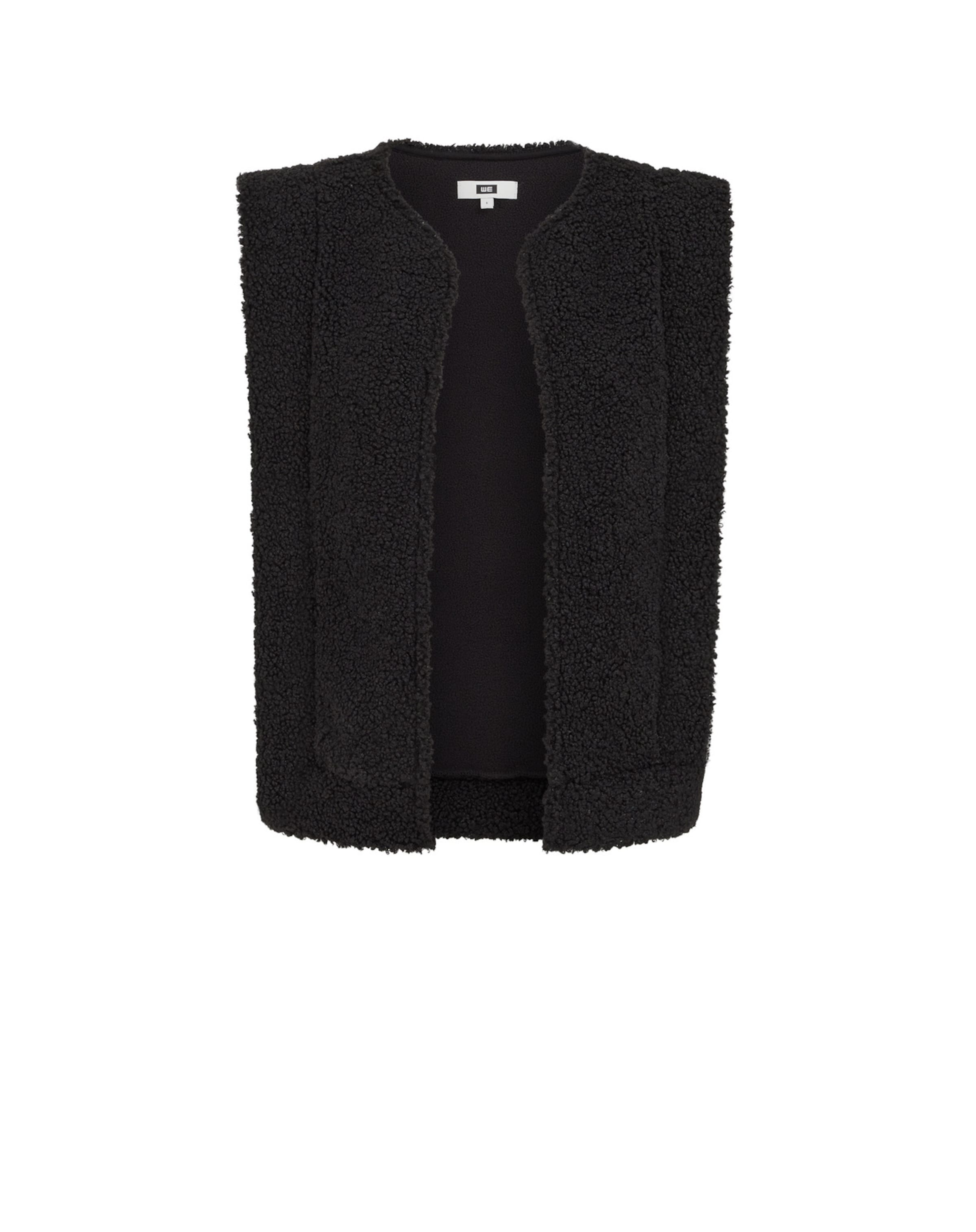 WE Fashion Γιλέκο σε μαύρο: μπροστά