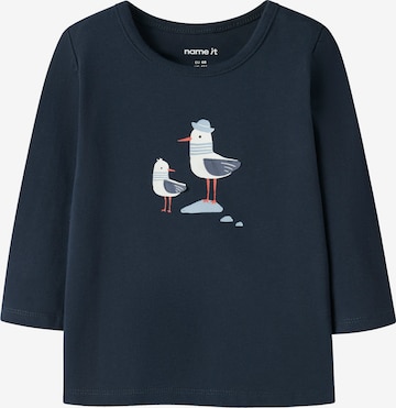 NAME IT Shirt 'NBMFLOP' in Blau: Vorderseite