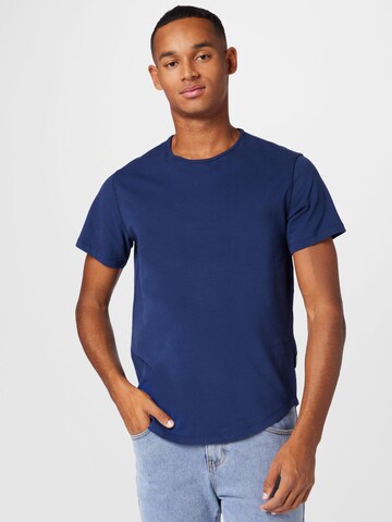 BLEND T-Shirt in Blau: predná strana