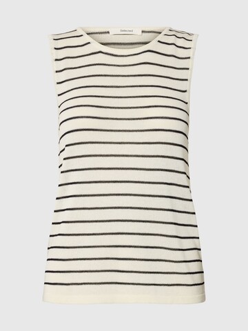 SELECTED Knitted Top 'Moon' in Black: front