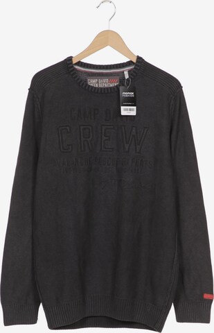 CAMP DAVID Sweater & Cardigan in XL in Grey: front