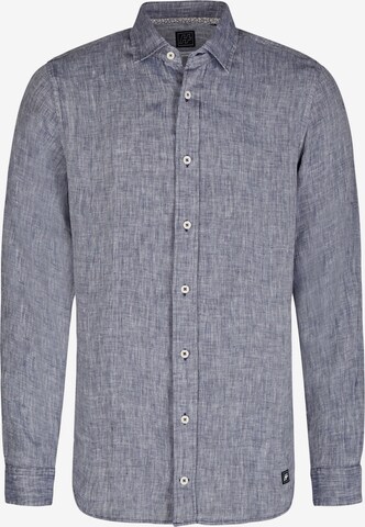 HECHTER PARIS Button Up Shirt in Blue: front