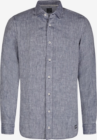 HECHTER PARIS Button Up Shirt in Blue: front
