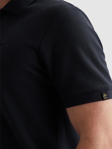 Maglietta 'Polo shirt with waffle texture and ribbed collar' di PME Legend in blu