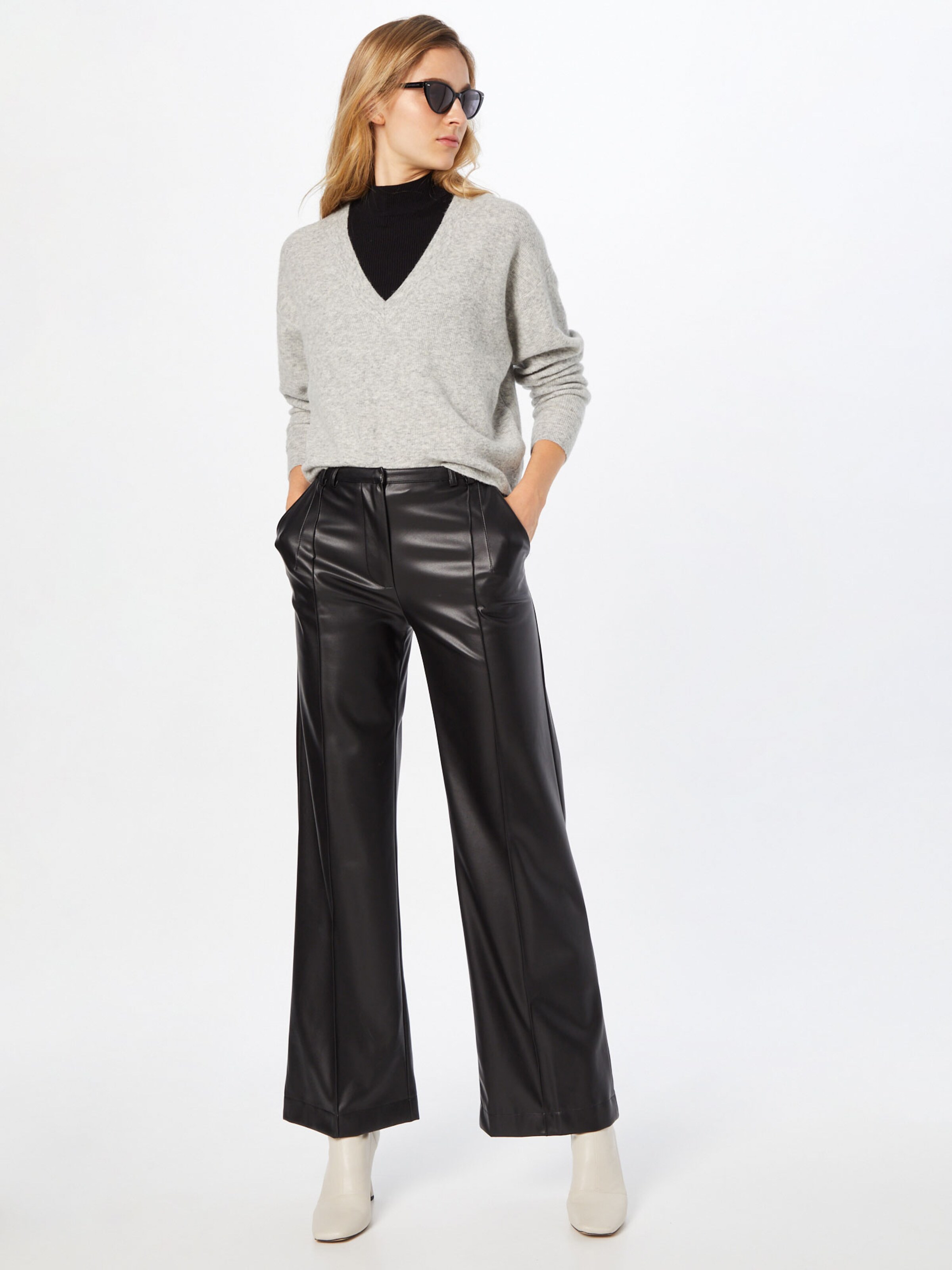 Frauen Pullover & Strick AMERICAN VINTAGE Pullover 'Noxon' in Graumeliert - SG31863 Frauen Pullover & Strick AMERICAN VINTAGE Pullover 'Noxon' in Graumeliert - SG31863