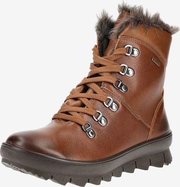 Bottines à lacets 'Novara' Legero en marron : devant