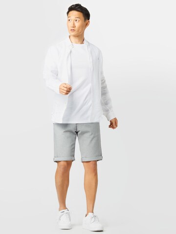 TOM TAILOR DENIM Slimfit Shorts in Grau