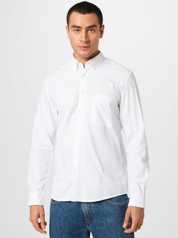 Marc O'Polo Regular fit Button Up Shirt in White: front