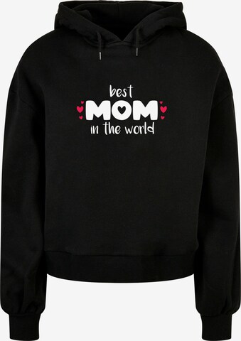Merchcode Sweatshirt 'Mothers Day - Best Mom In The World' in Black: front