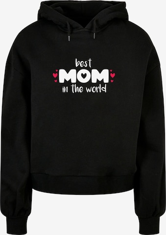 Sweat-shirt 'Mothers Day - Best Mom In The World' Merchcode en noir : devant