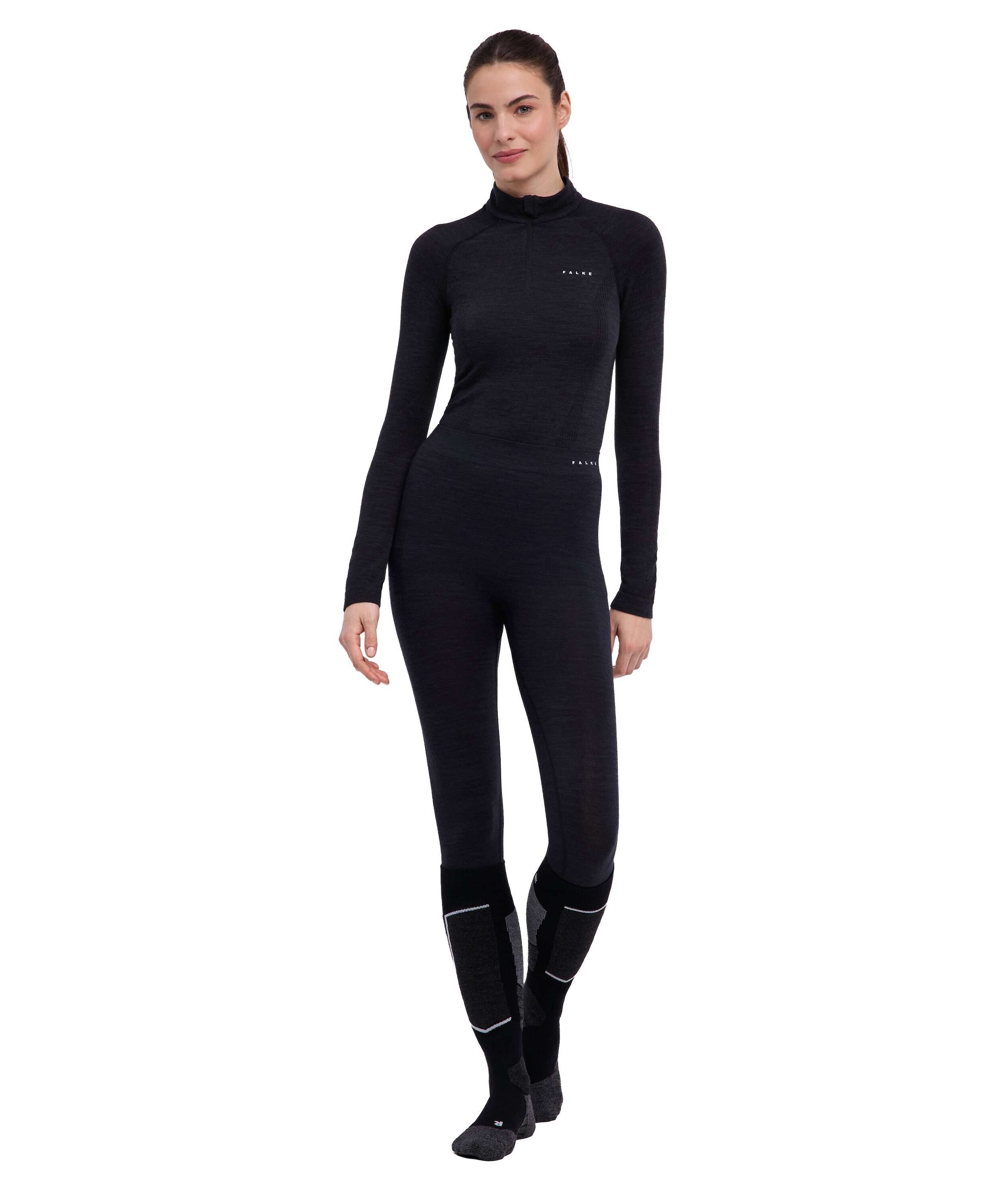 FALKE - Calzoncillo deportivo en negro