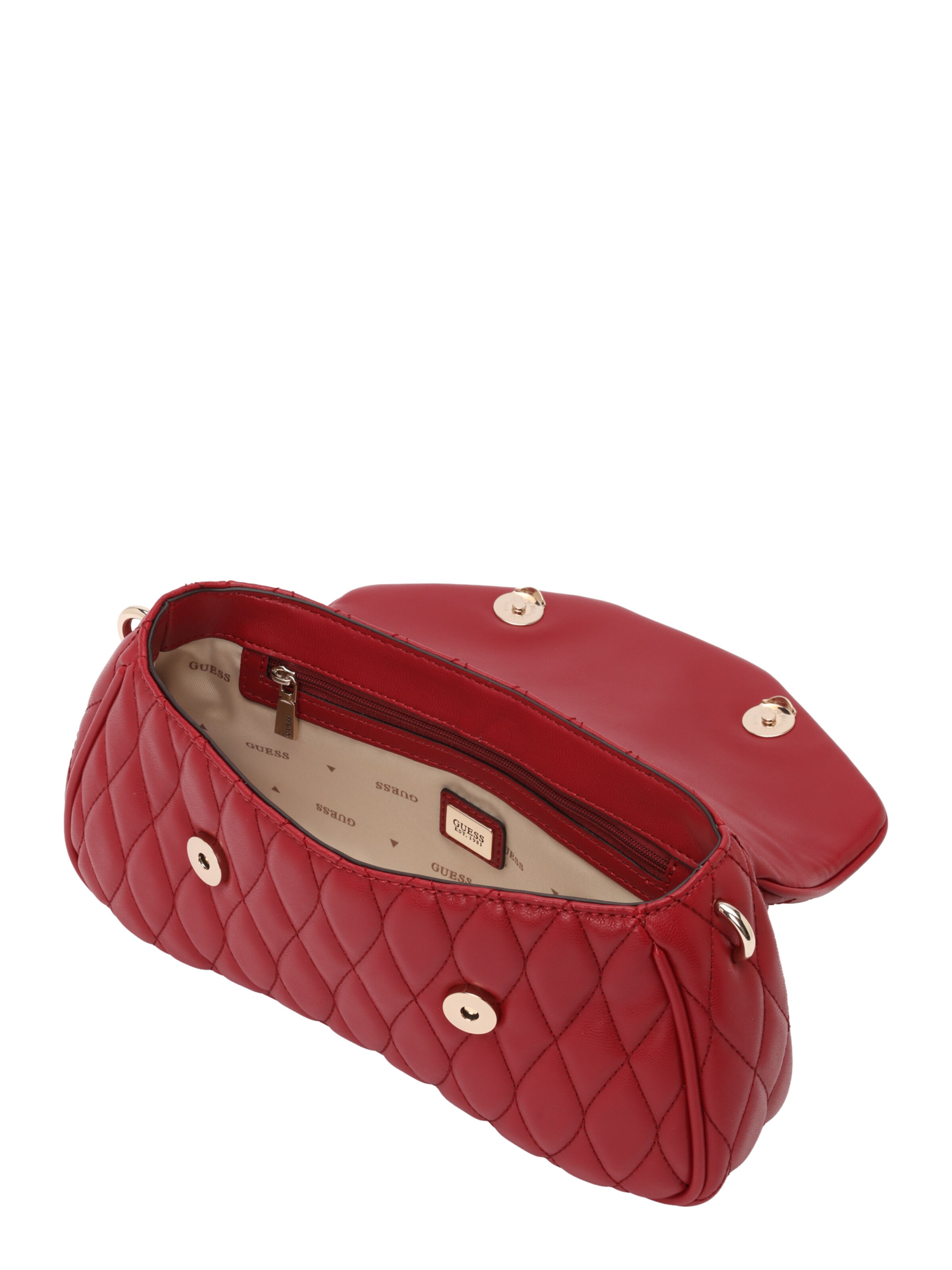 GUESS Handbag 'VALLA TOP HANDLE FLAP' in Red