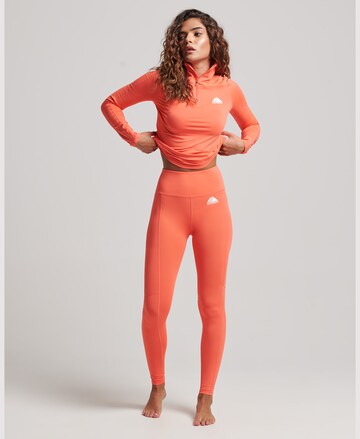 Skinny Pantalon de sport Superdry en orange