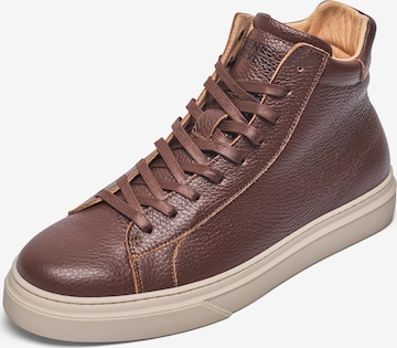 Henry Stevens High-Top Sneakers 'Travis' in Brown: front