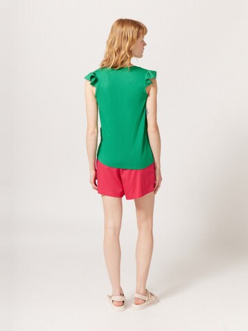 NAF NAF Top 'Fabienne' in Green