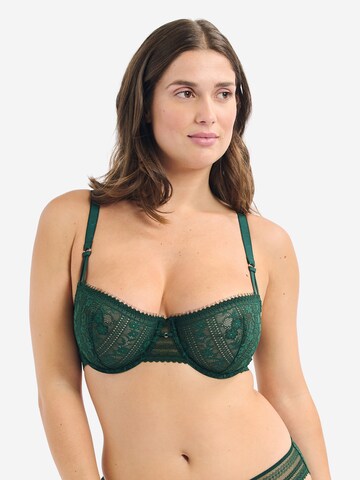 ETAM Balconette Bra 'Gamme' in Green: front