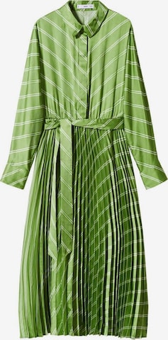 MANGO Skjortklänning 'Galo' i grön: framsida
