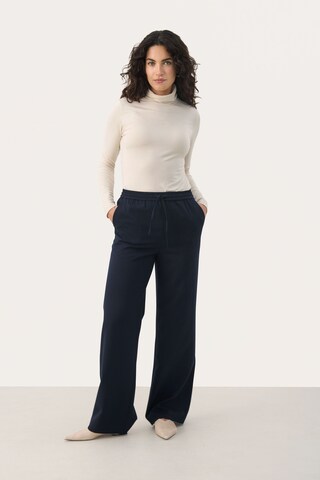 Part Two Wide Leg Hose in Blau