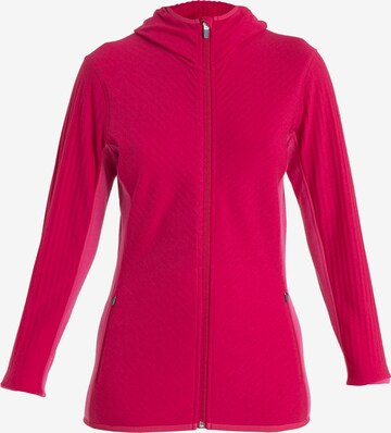 ICEBREAKER Athletic Sweatshirt 'W Descender' in Pink: front