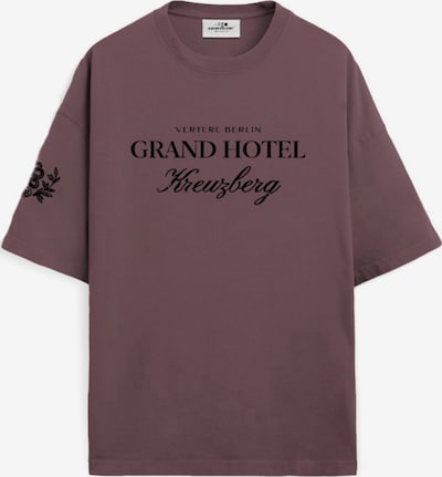 Vertere Berlin T-Shirt 'GRAND HOTEL' en L en violet foncé / noir, Vue avec produit