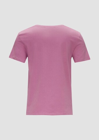 QS T-Shirt in Lila: Rückseite