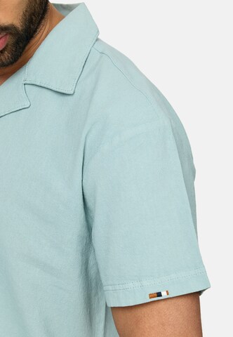 INDICODE JEANS Regular fit Button Up Shirt 'Rycroft' in Blue