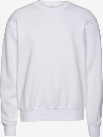 FRUIT OF THE LOOM Sweatshirt in Weiß: predná strana