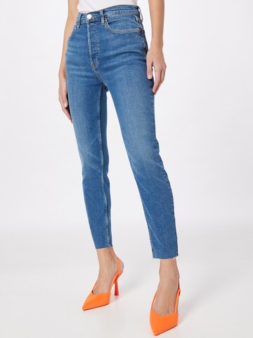 RE/DONE Skinny Jeans '90S' i blå: forside