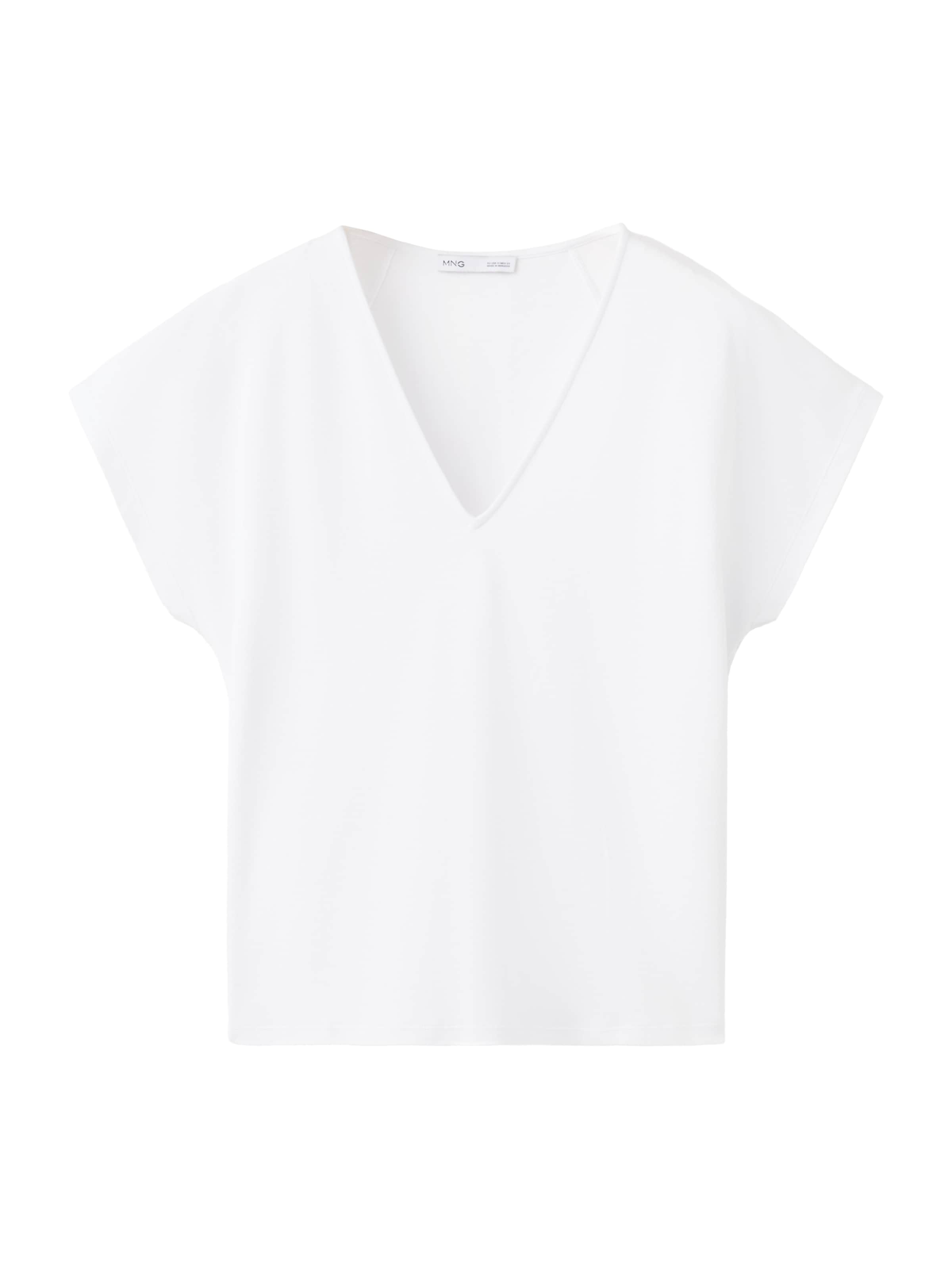 MANGO - Camiseta 'SEVIPI' en blanco: frente