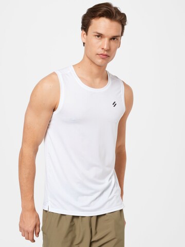 Superdry Performance Shirt in White: front