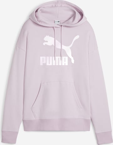 PUMA Суичър 'Classics' в лилав: отпред