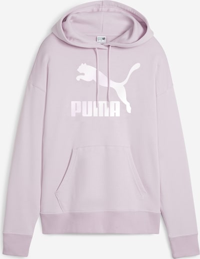PUMA Sweat-shirt 'Classics' en lilas / blanc, Vue avec produit