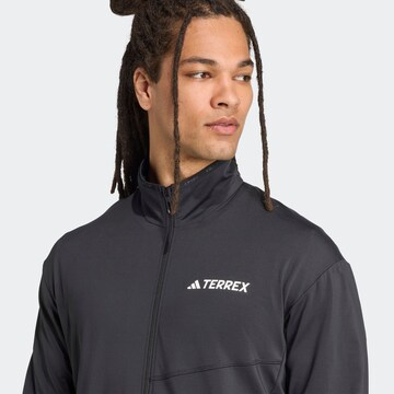 ADIDAS TERREX Fleecejacke in Schwarz