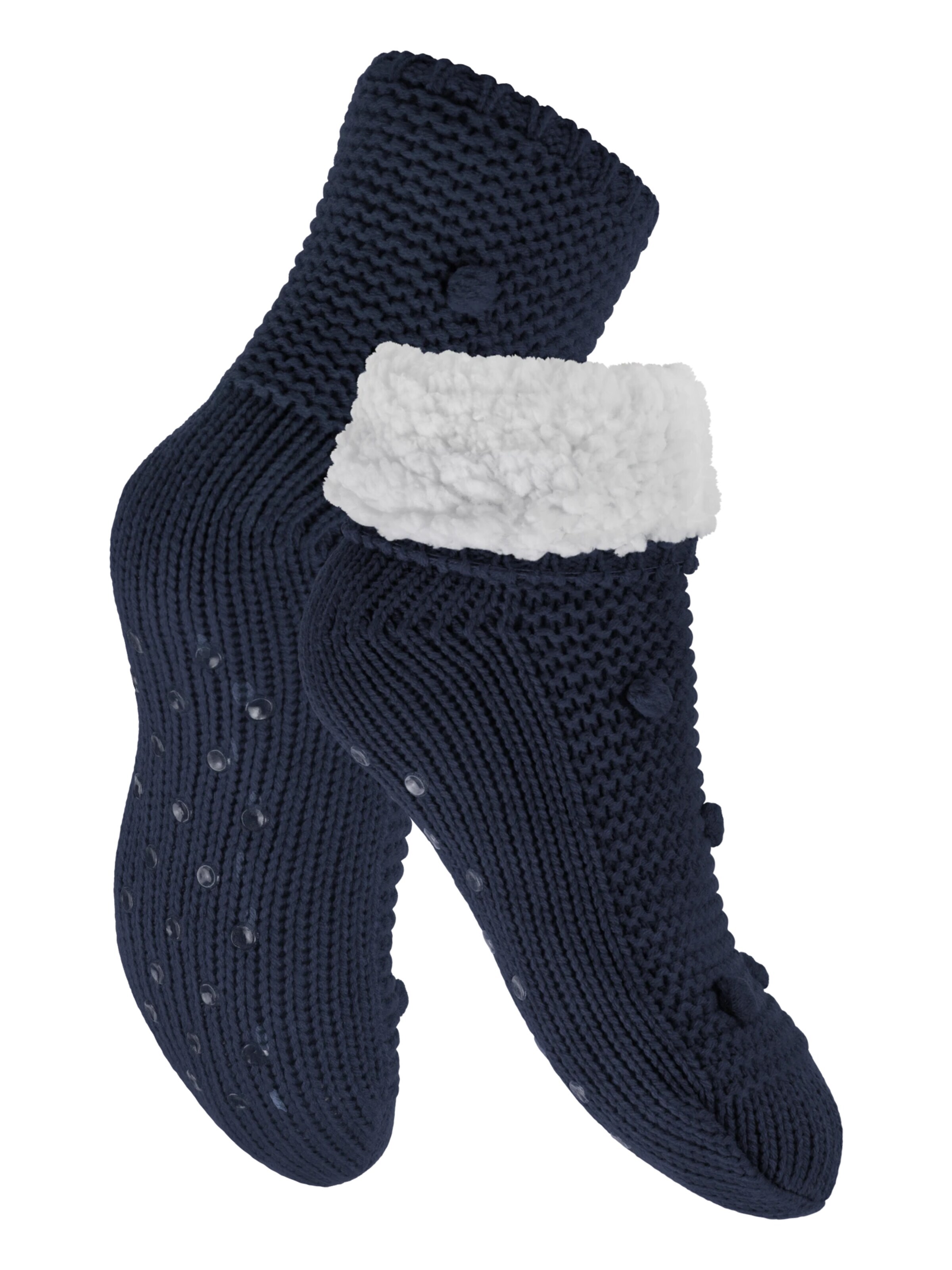 footstar Socks 'Haussocken' in Blue: front