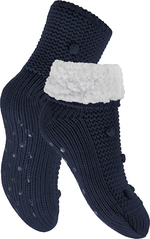 footstar Socks 'Haussocken' in Blue: front