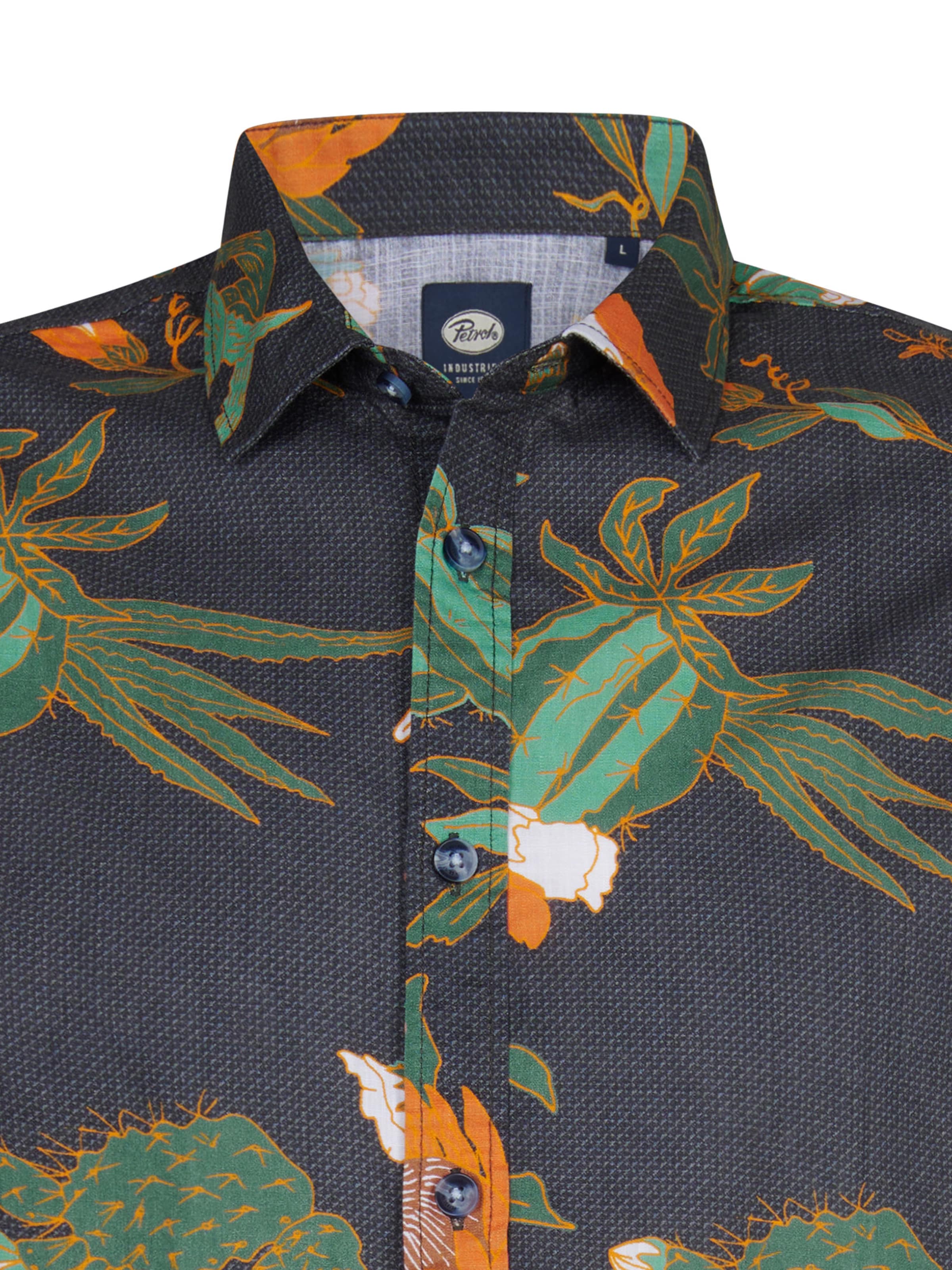 Petrol Industries Regular fit Overhemd in Zwart