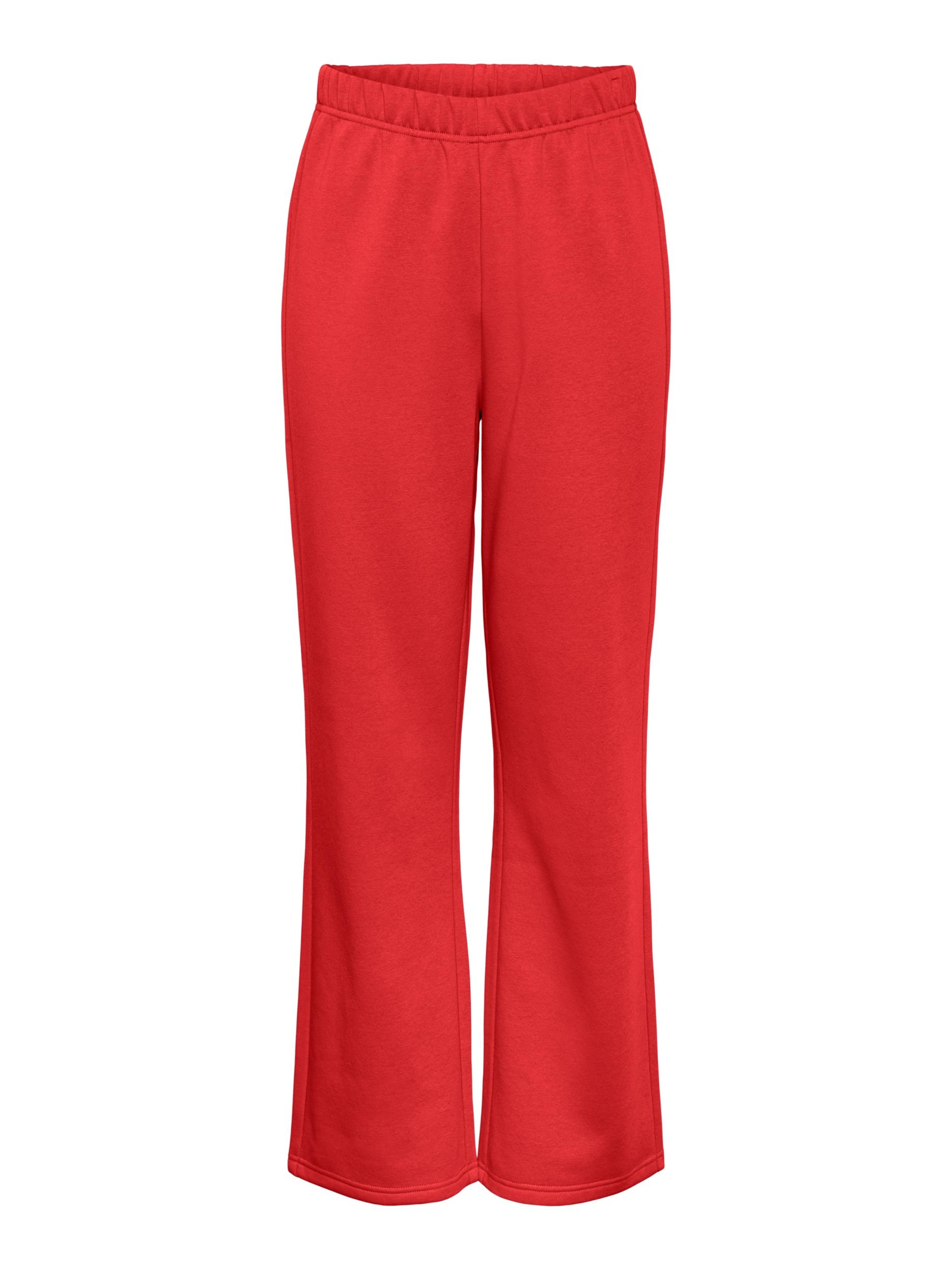 PIECES Loose fit Trousers 'CHILLI' in Red: front