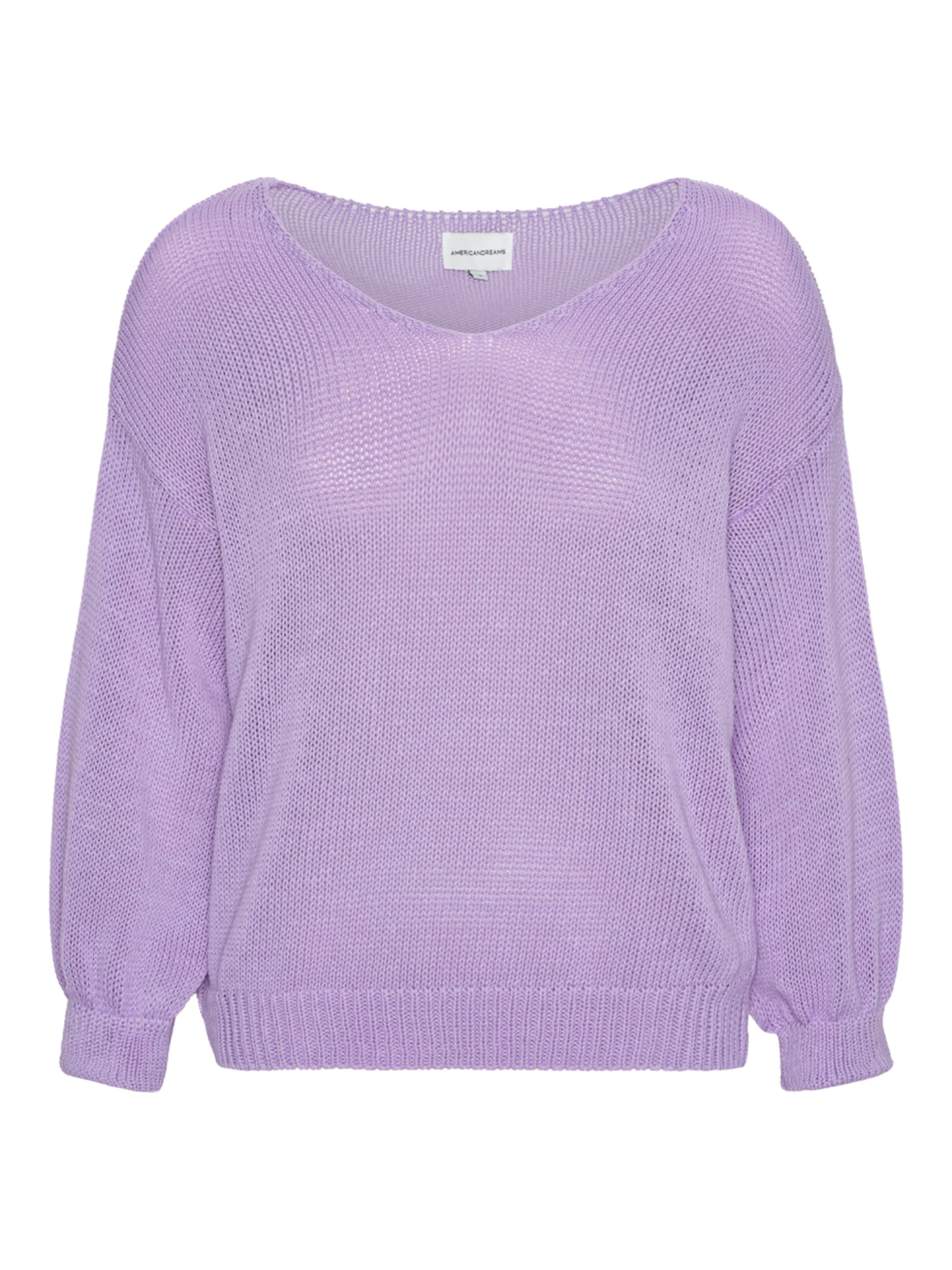 Pull-over oversize 'Milana Cotton' americandreams en violet : devant