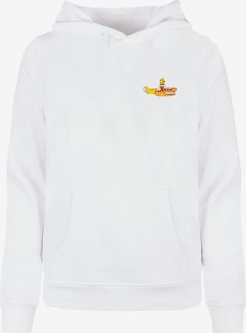 Merchcode Sweatshirt 'Yellow Submarine - Monster No.5' in Weiß: predná strana