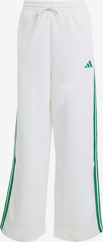 ADIDAS SPORTSWEARLoosefit Hlače 'Stadium' - bijela boja: prednji dio
