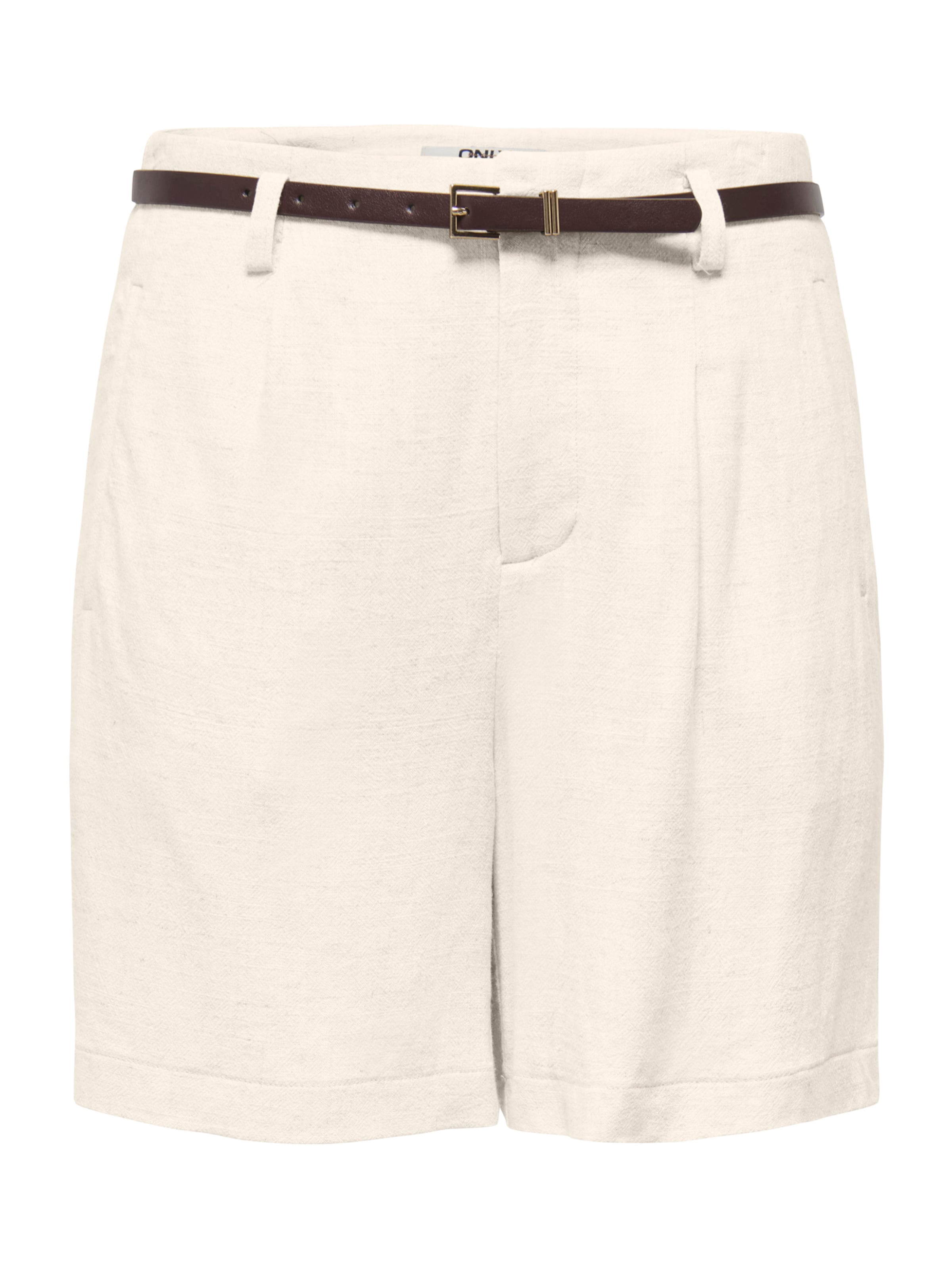 ONLY Regular Bandplooibroek 'ONLSIESTA' in Beige: voorkant